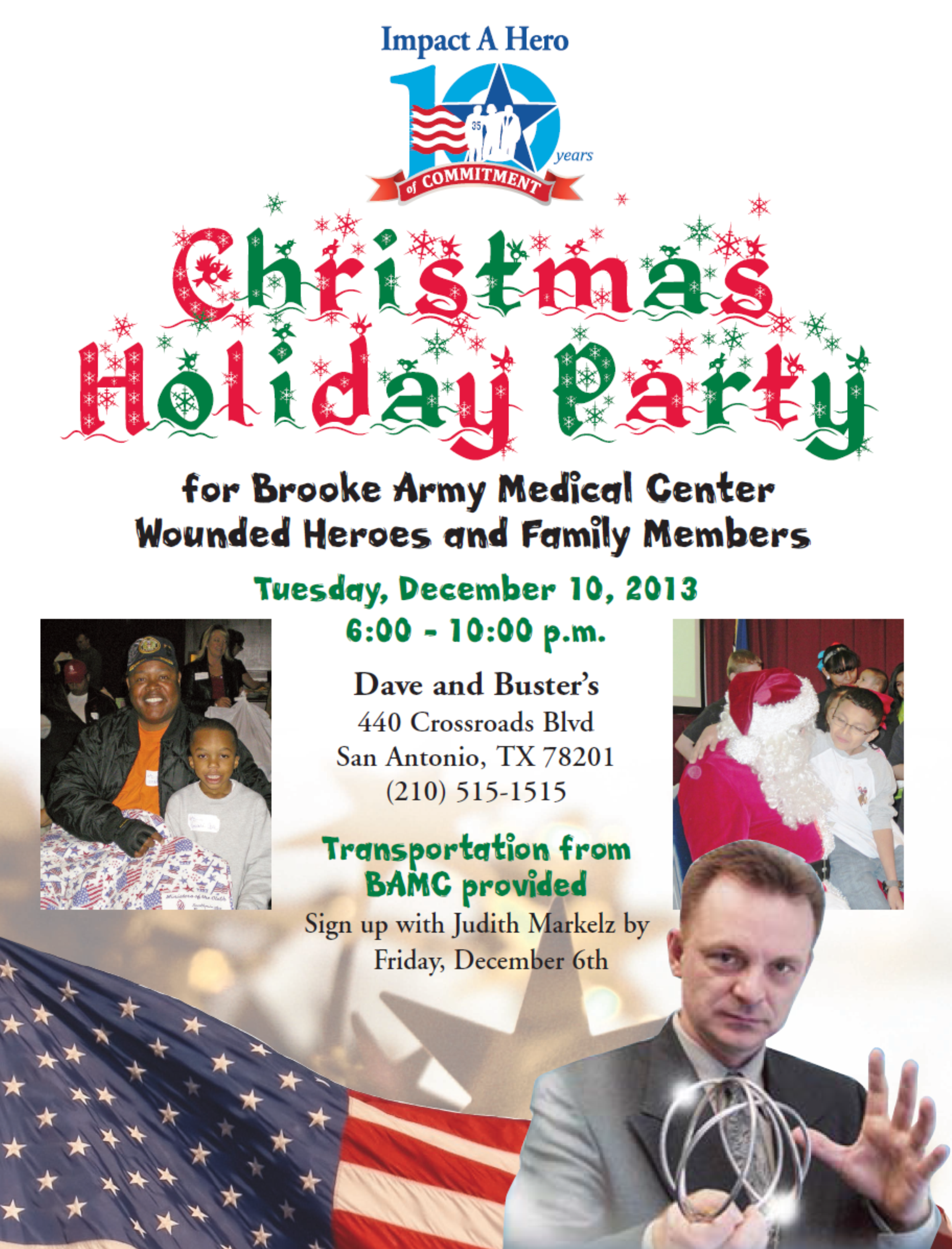 Impact A Hero Hosts Christmas at BAMC